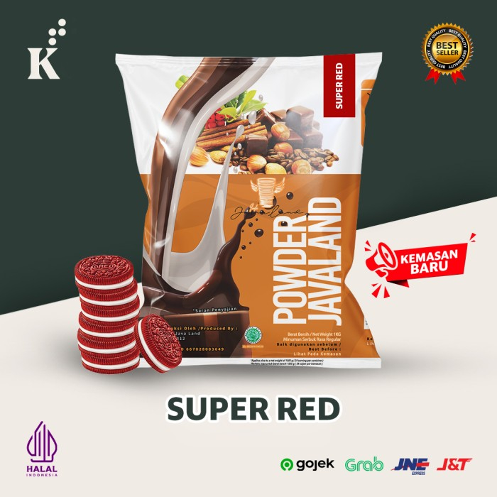 

Bubuk Minuman Super Red Bubble drink Powder drink Ice Blended 1kg Javaland