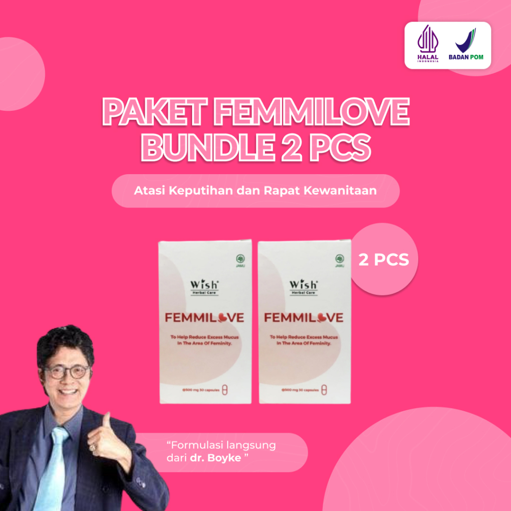PAKET FEMMILOVE Obat Keputihan Dr Boyke 2 Pcs