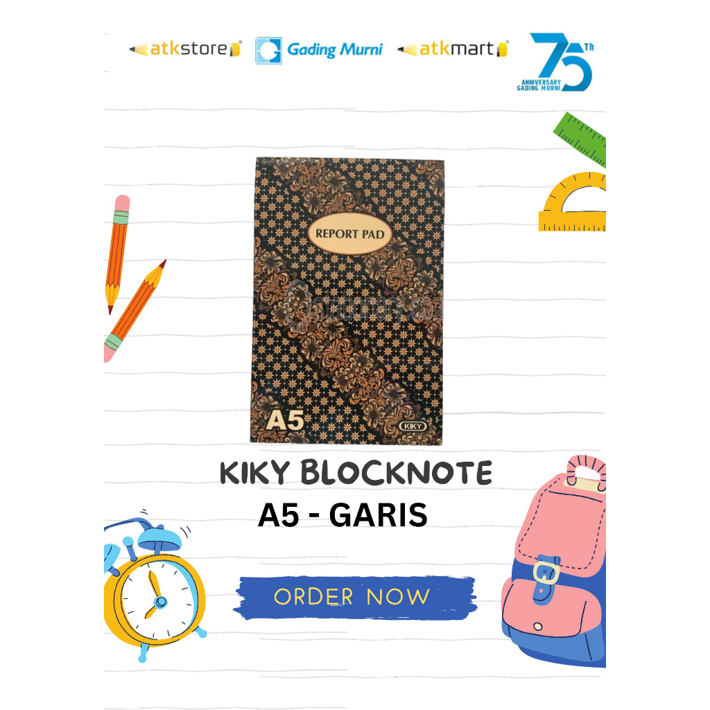 

BUKU CATATAN // KIKY BLOCK NOTE A5 // BLOCKNOTE A5