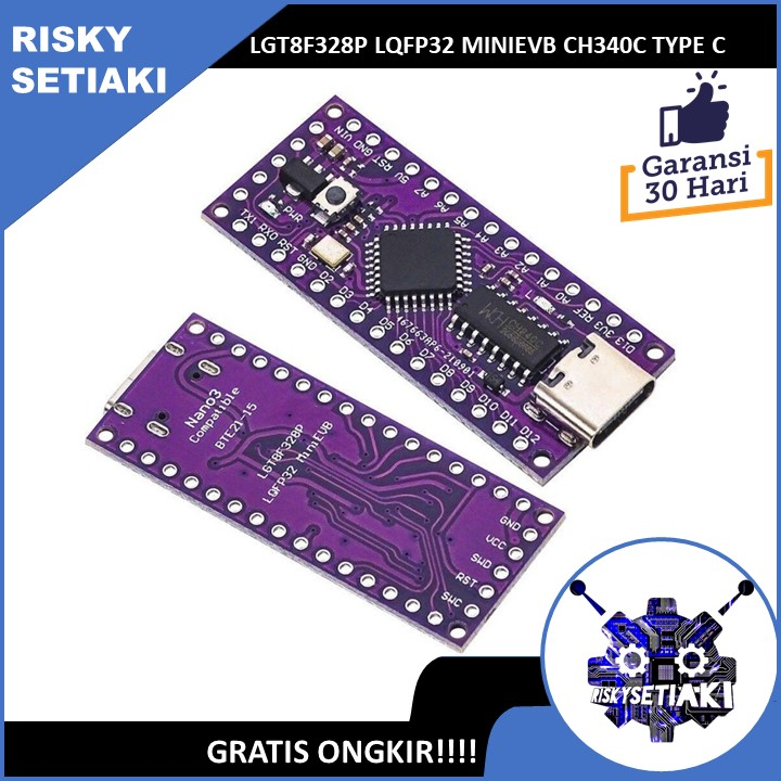 LGT8F328P LQFP32 MINIEVB CH340C TYPE C ARDUINO NANO COMPATIBLE