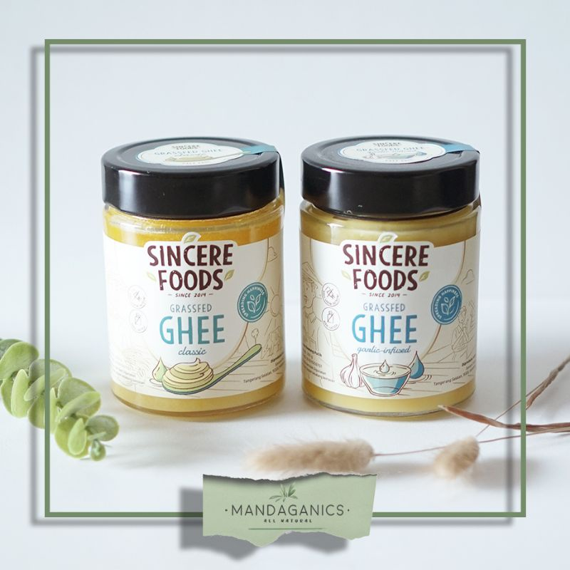 

Sincere Foods Grassfed Ghee Garlic Infused
