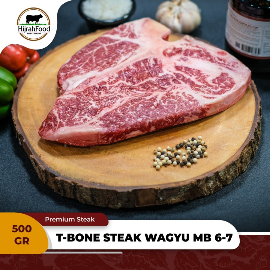 

Daging Steak Wagyu Beef T-Bone MB 6-7 Shortloin AUS Beef