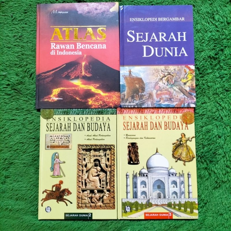 ORIGINAL BUKU ENSIKLOPEDIA ATLAS RAWAN BENCANA DI INDONESIA SEJARAH DUNIA SEJARAH DAN BUDAYA JILID 2