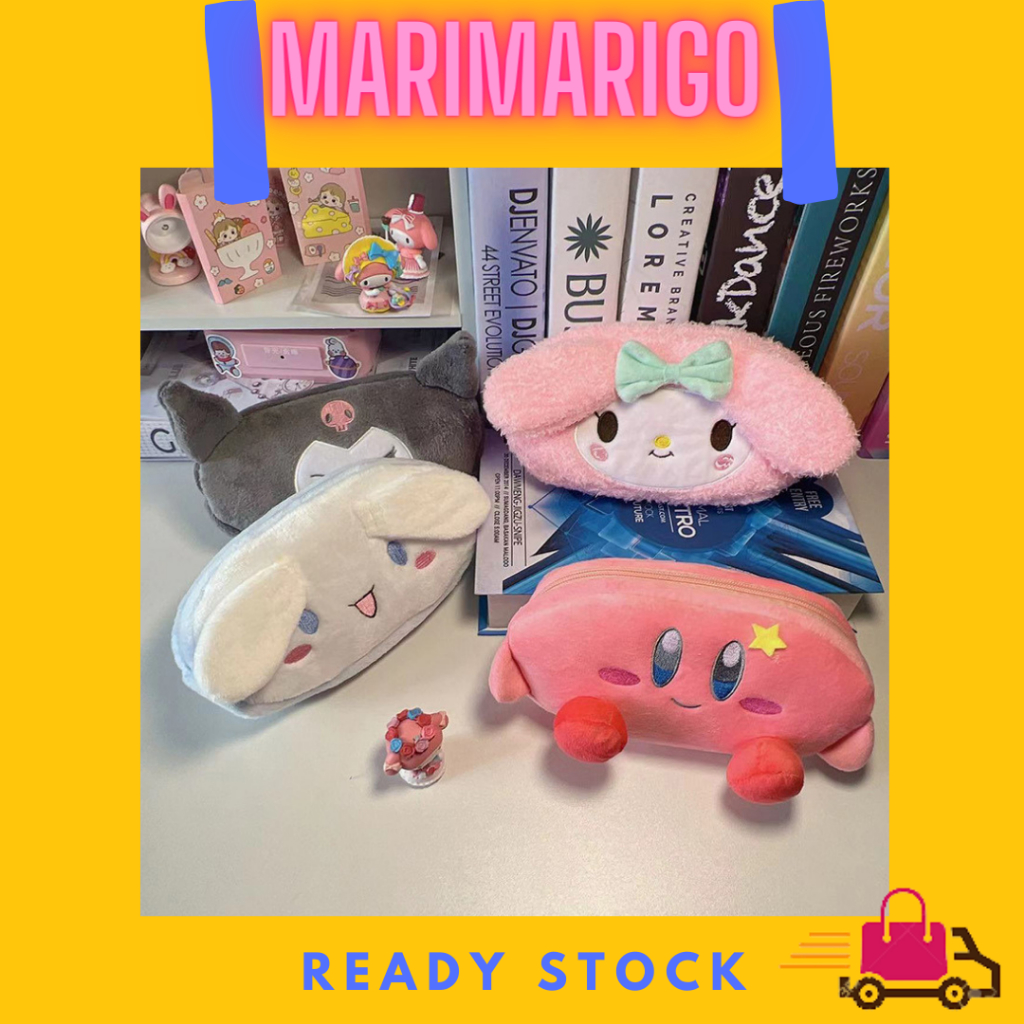 

Kotak Pensil Sanrio Lucu Tempat Pensil Anak Sekolah Kawaii Pencil Case Cosmetic Bag Fluffy Large Capacity Stationery