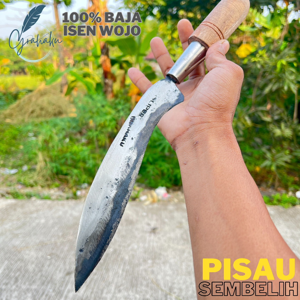 100% ASLI BAJA ISEN WOJO Pisau Dapur  - Pisau Dapur Potong Daging - Pisau Ayam