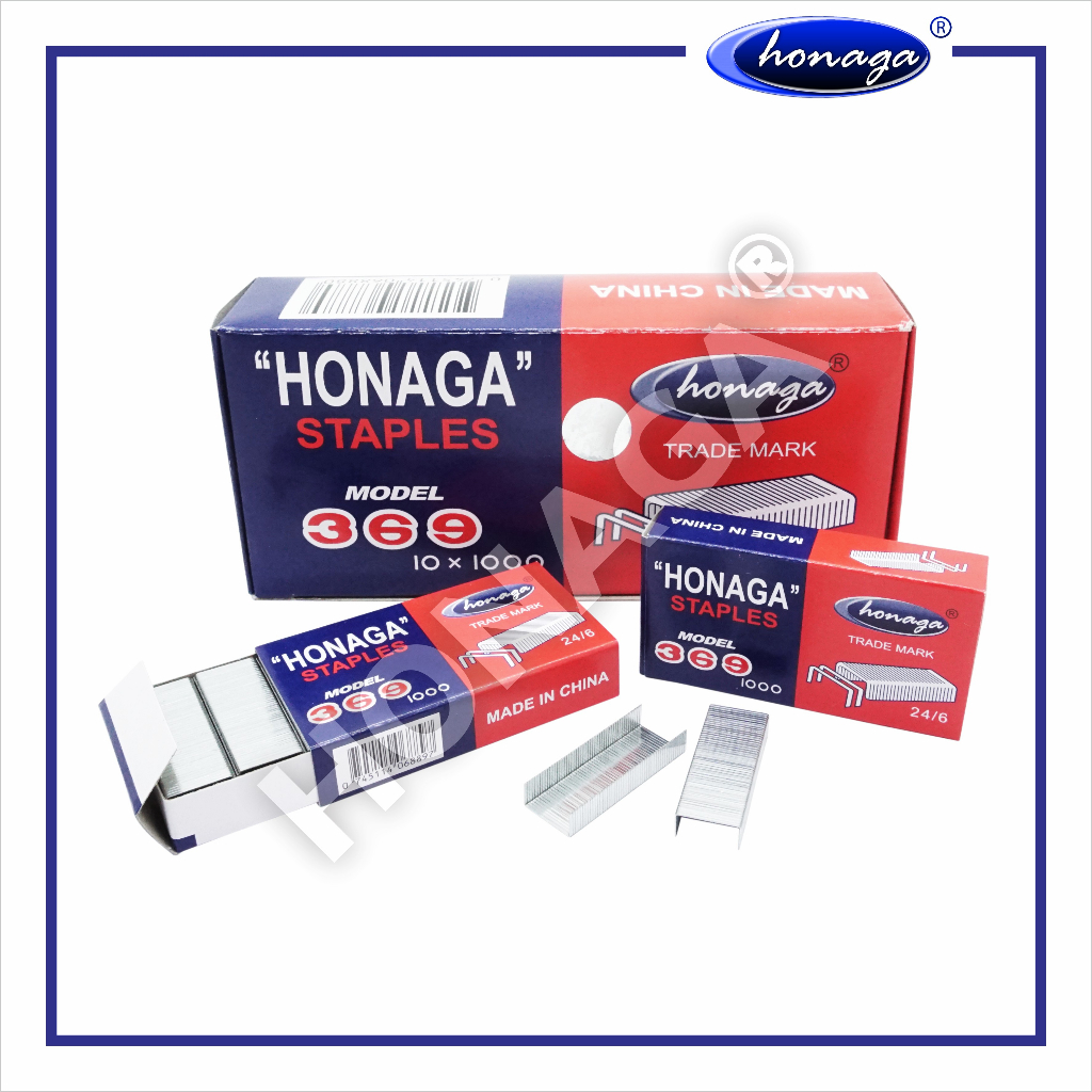 

Isi staples no.369 Honaga (Kotak isi 10 Pak)