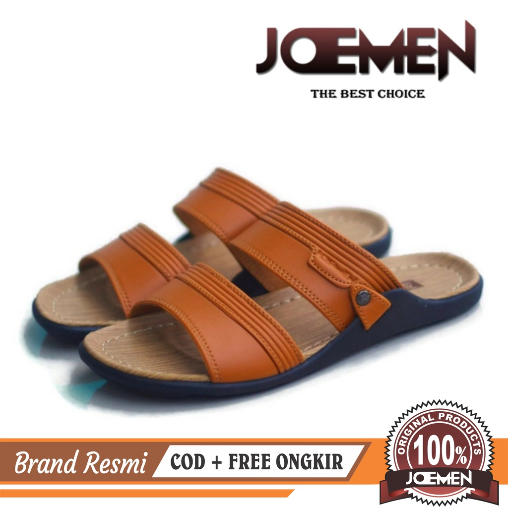 Joemen Sandal Pria Kulit Joemen S 10 Original Pria Sandal Jepit Import