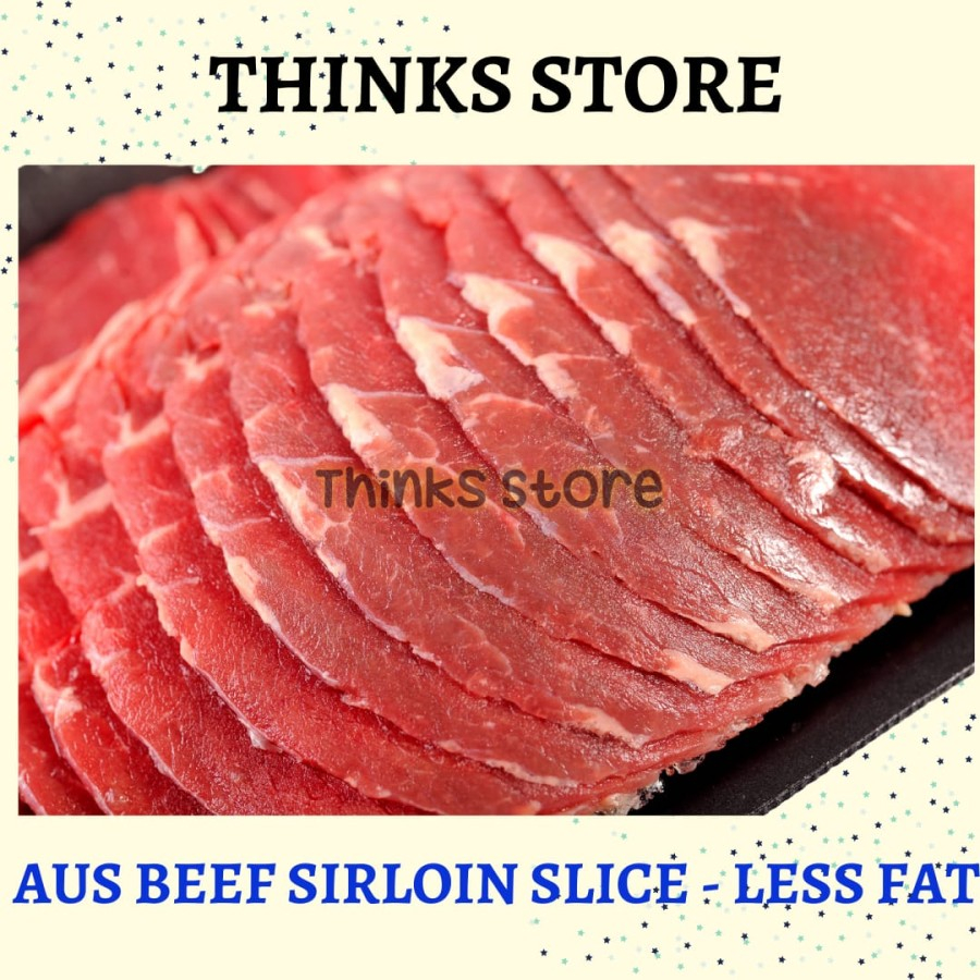 

BEEF SIRLOIN SLICE (LOW FAT) 500GRAM - DAGING SAPI SLICE LOW FAT