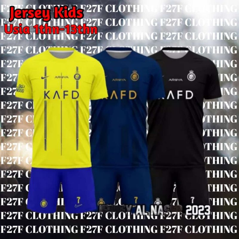 jersey al nasr terbaru 2023/2024 versi anak