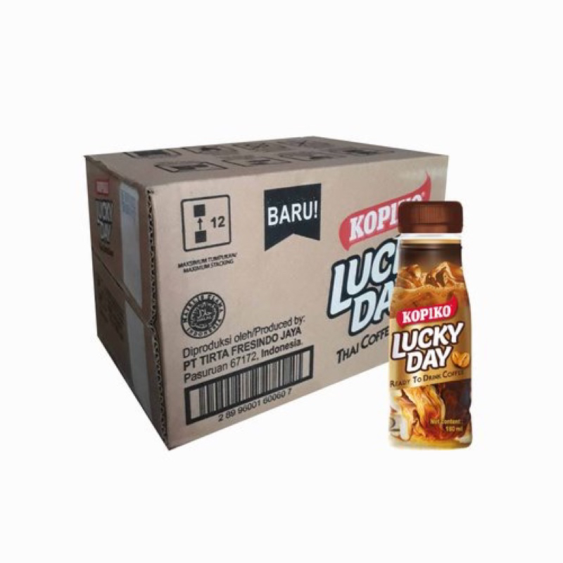 

1 dus Kopiko Lucky Day Thai Coffee Drink 180mlx12