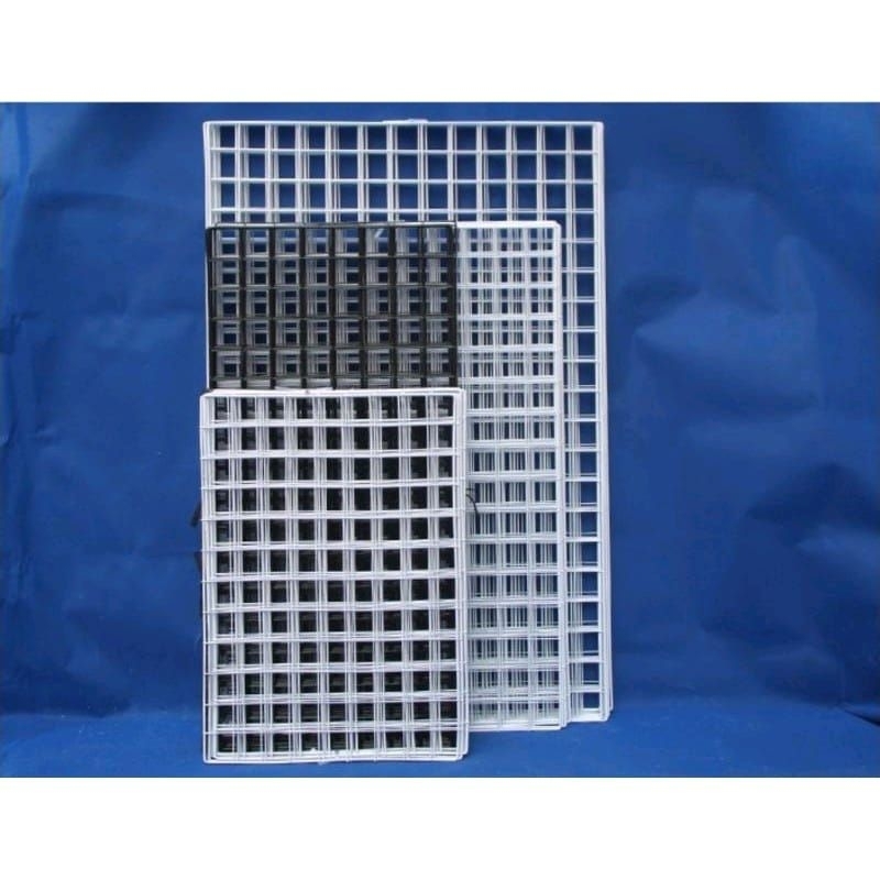 Ram Kawat Putih Grid Wall Foto Ram Putih + Dus Display Aksesoris Hp