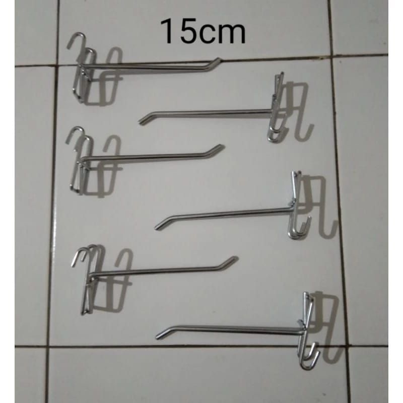 Single Hook Ram 15 Cm Display Besi Gantungan Aksesoris Cantelan Ram Besi