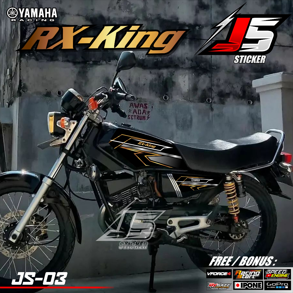 Striping Rx King - Stiker Variasi List Motor Rx King Racing Road Race JS-03