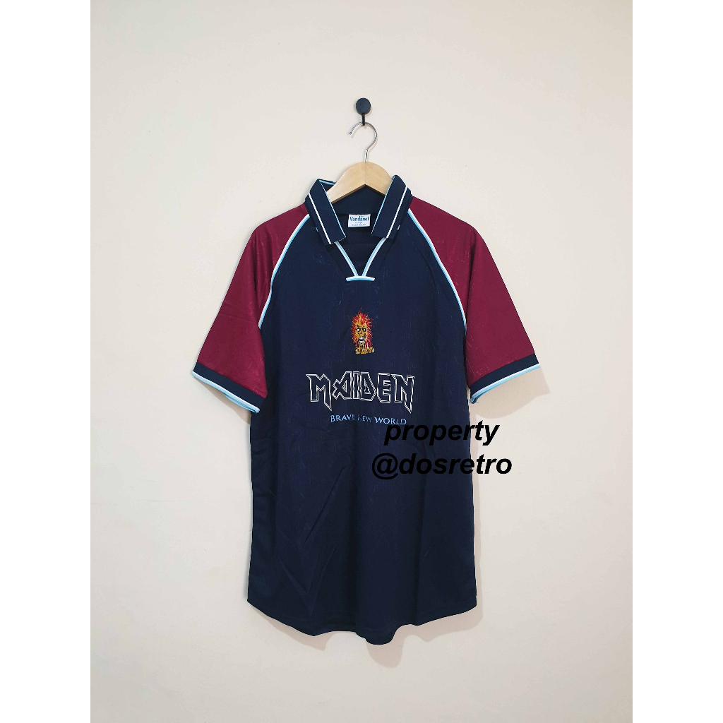Jersey Retro Rare West Ham x Iron Maiden Navy