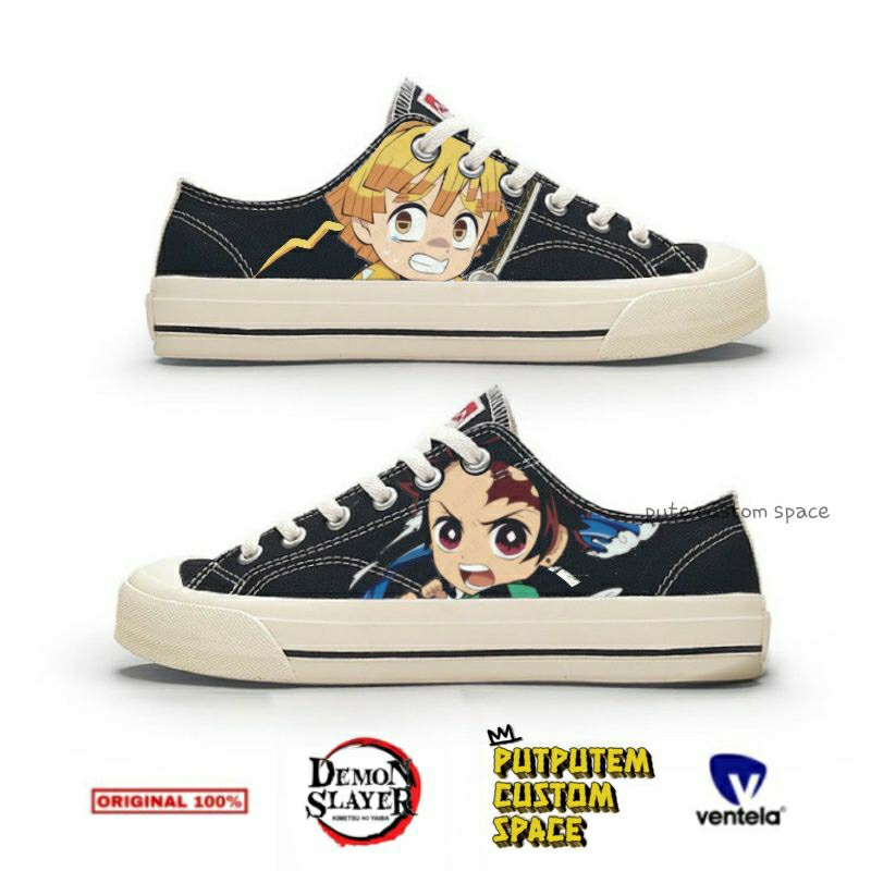 DEMON SLAYER kimetsu no yaiba sepatu custom painting