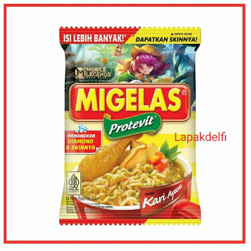 

Migelas Mie instan renceng 10x30gr all variant rasa