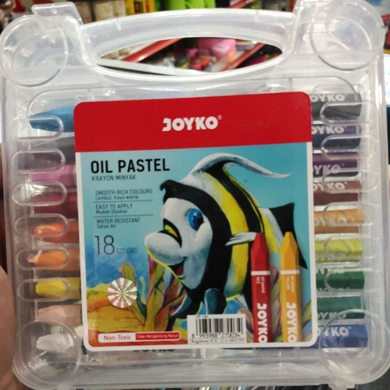 

joyko oil pastel/krayon minyak 18 colors