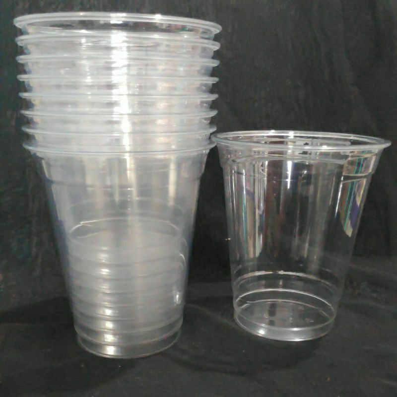 Cup Plastik PET 12/14 oz STARINDO Tanpa tutup