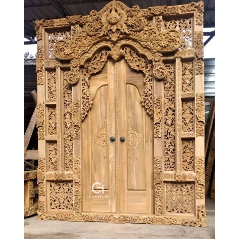 gebyok ukir jati model bali | gebyok ukir jepara