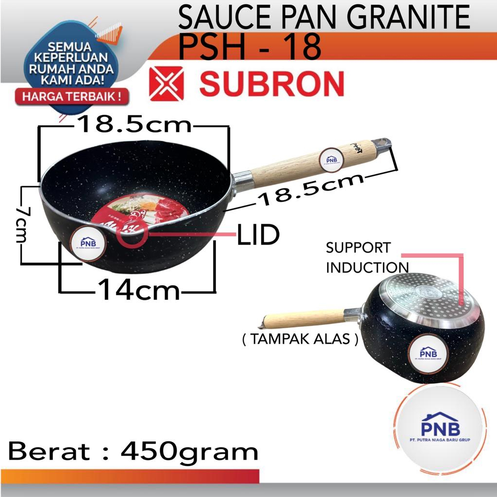 SUBRON Panci Susu Medical Stone Tanpa Tutup 18cm