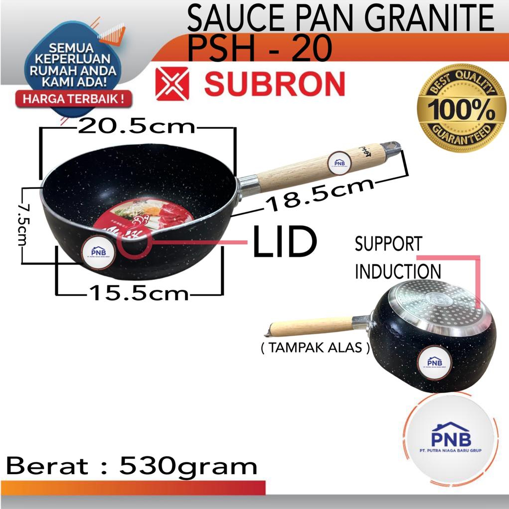 SUBRON Panci Susu Medical Stone Tanpa Tutup 20cm