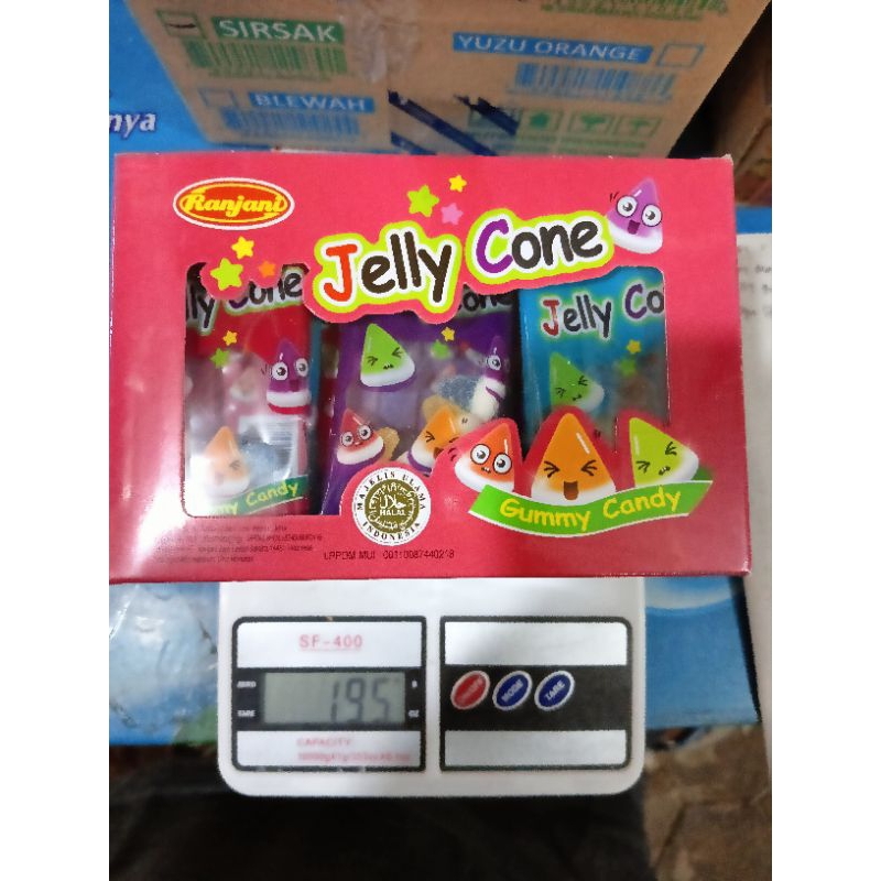 

jelly cone gummy candy permen lunak jeli aneka rasa