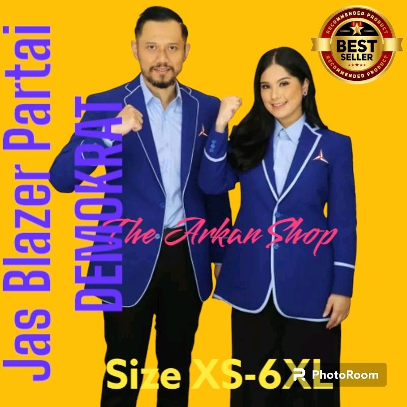 Jas Blazer partai Demokrat/Jas almamater demokrat