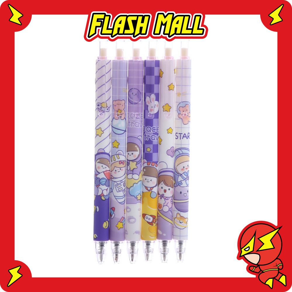 

FLASHmall Pulpen Gel Motif Karakter Pulpen Pelajar Dan Kantor Pena Lucu Purple Series Kawaii Gel Ink Pen S052