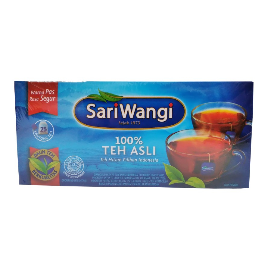 

Sariwangi Teh Asli Celup Isi 25 / Teh celup / Teh Kotak / Teh Sachet