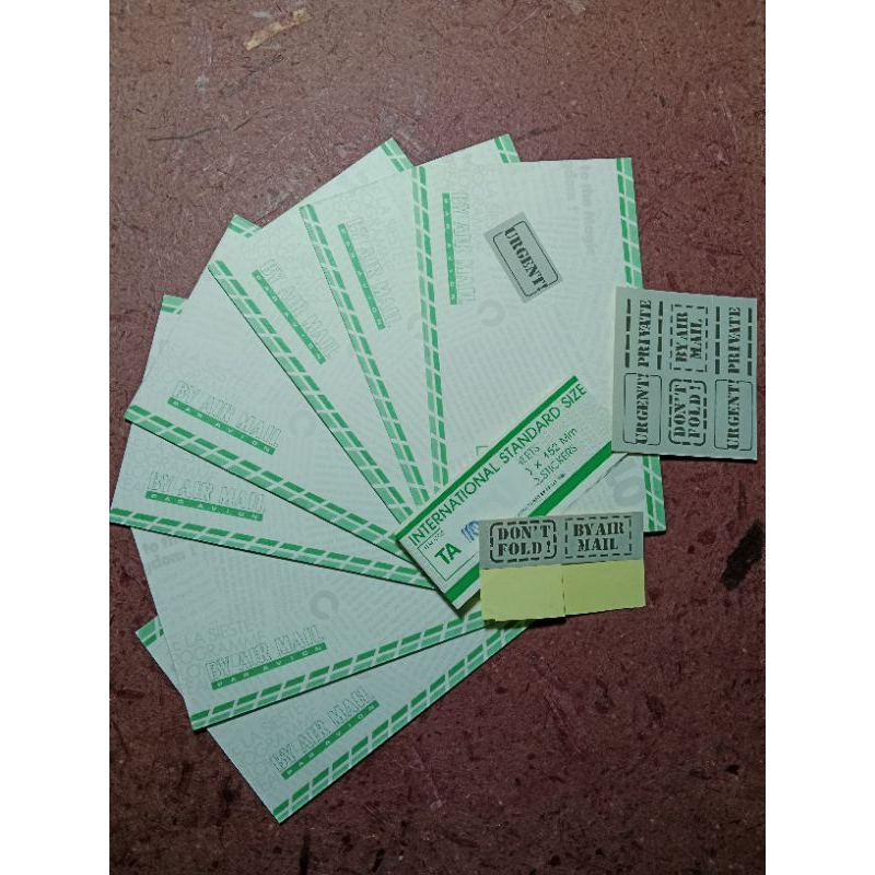 

Amplop Jadul By airmail Urgent 8 Pcs Tahun 1987