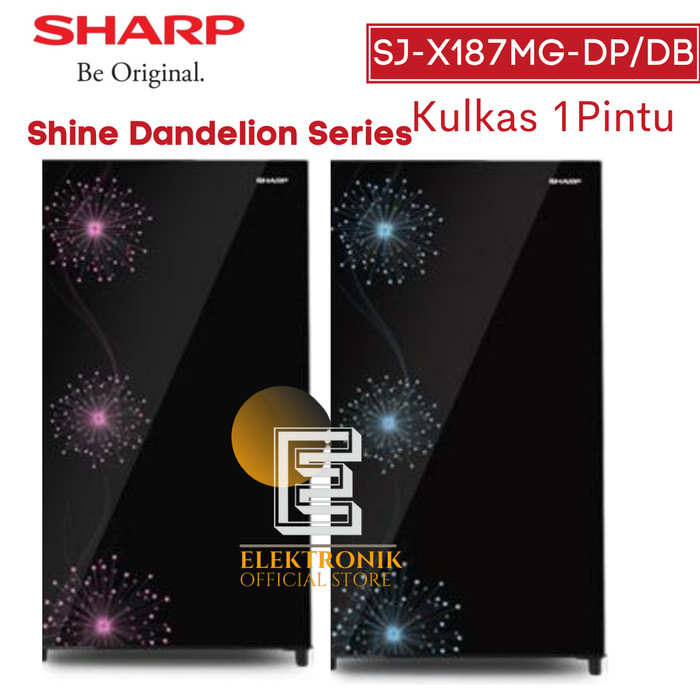 SHARP KULKAS 1 PINTU SJ-X187MG-DB / SJX187MGDB 166 LITER