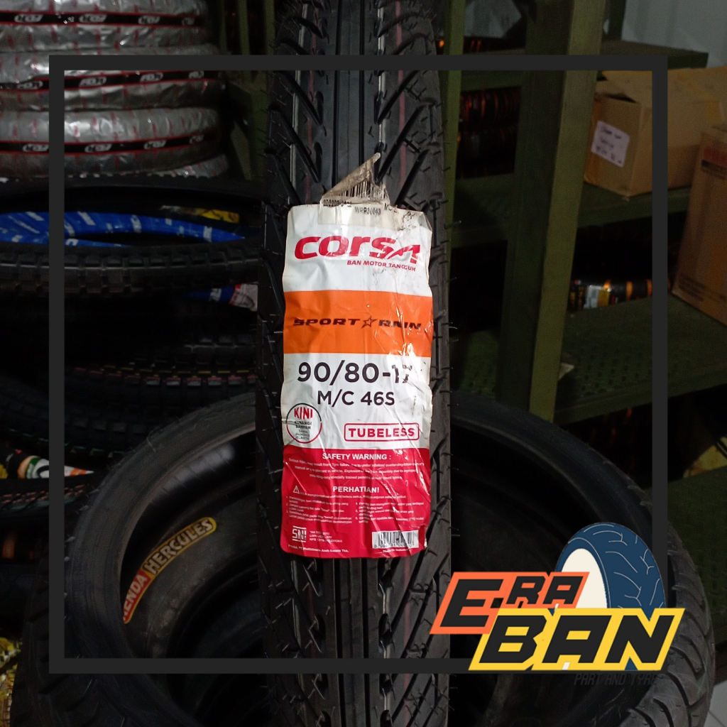 BAN LUAR CORSA SPORT RAIN 90 80 RING 17 TUBELESS