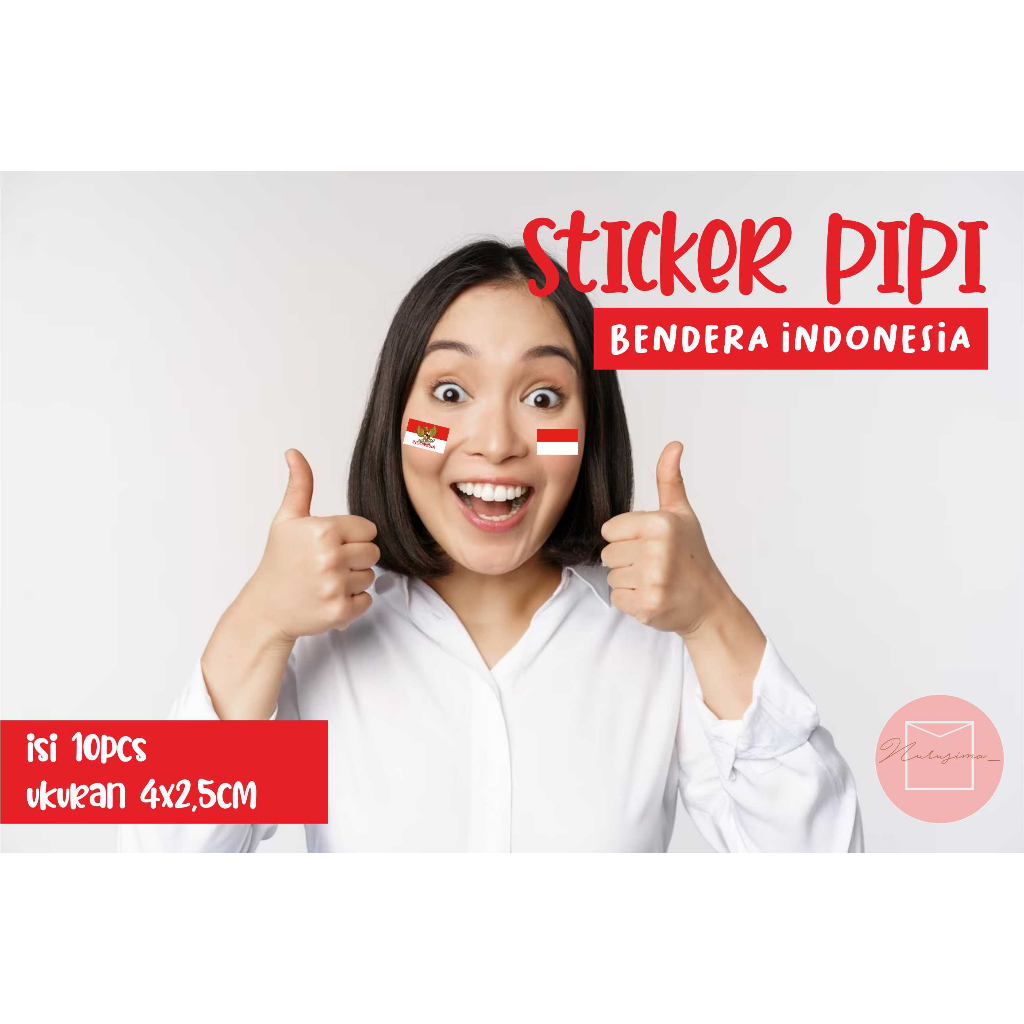 

STIKER Pipi Bendera - Sticker Pipi Merah Putih - indonesia 17 agustus