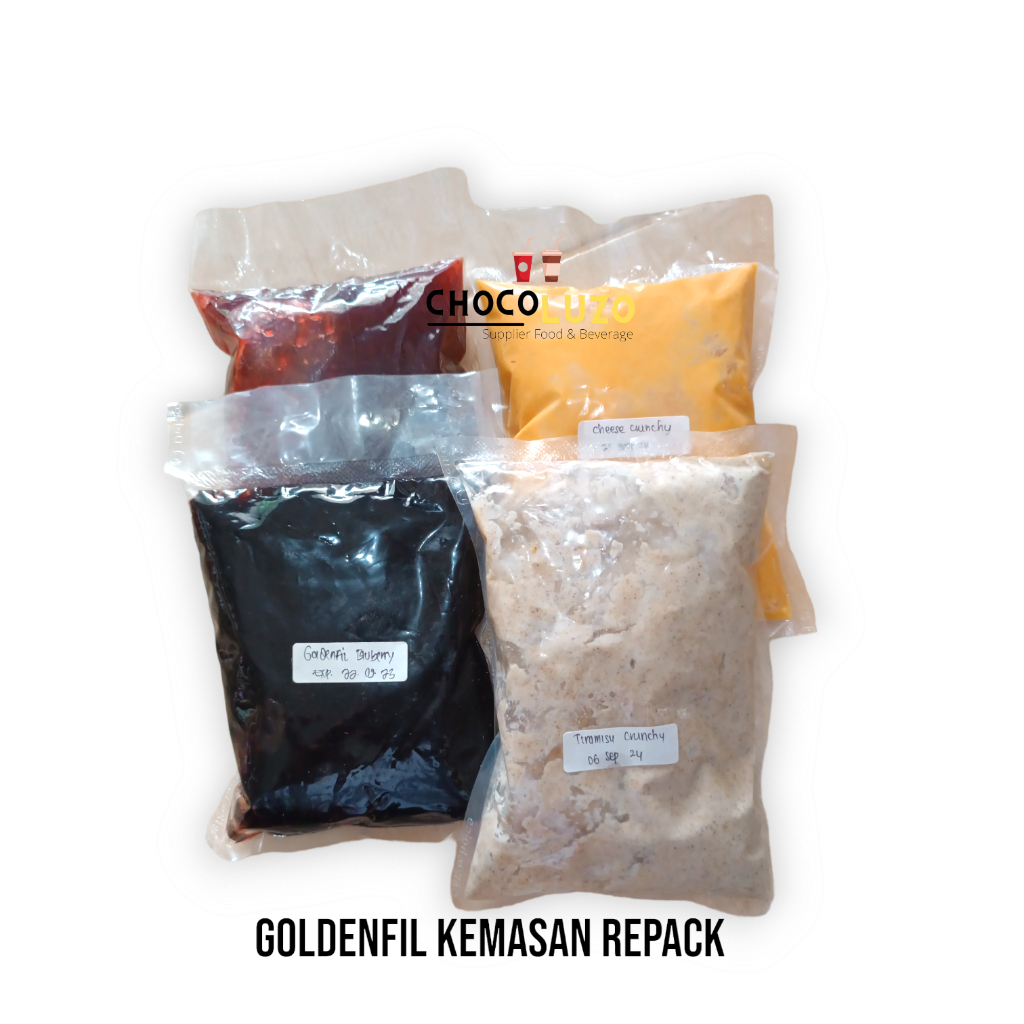 

250 gr goldenfil kemasan repack(selai coklat crunchy goldenfil) bonus thinwal