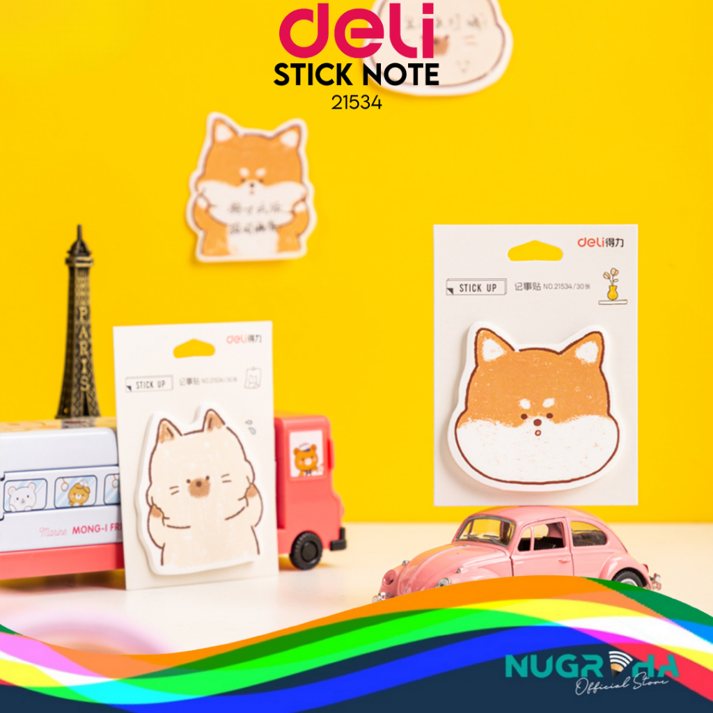 

Sticky UP DELI Bentuk Lucu isi 30 lembar 21534
