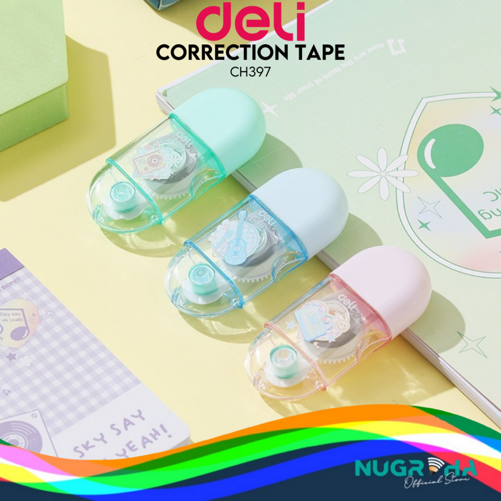 

[DELI X AGNEZ MO] Correction Tape Pita Koreksi CP Tape Tipex Kertas Deli H397