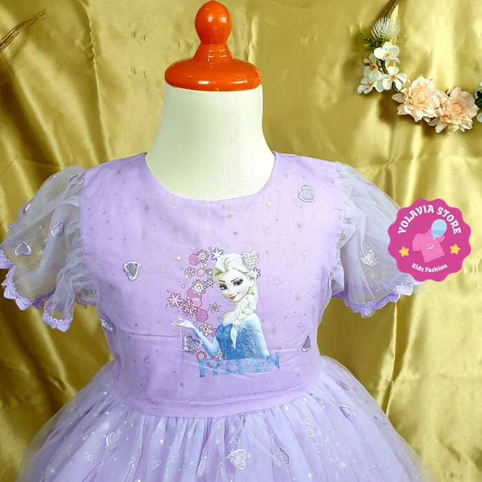Dress Anak Perempuan Import Korean Style Mewah Usia 3 - 8 Tahun Gaun Pesta Anak Perempuan Mewah Impo
