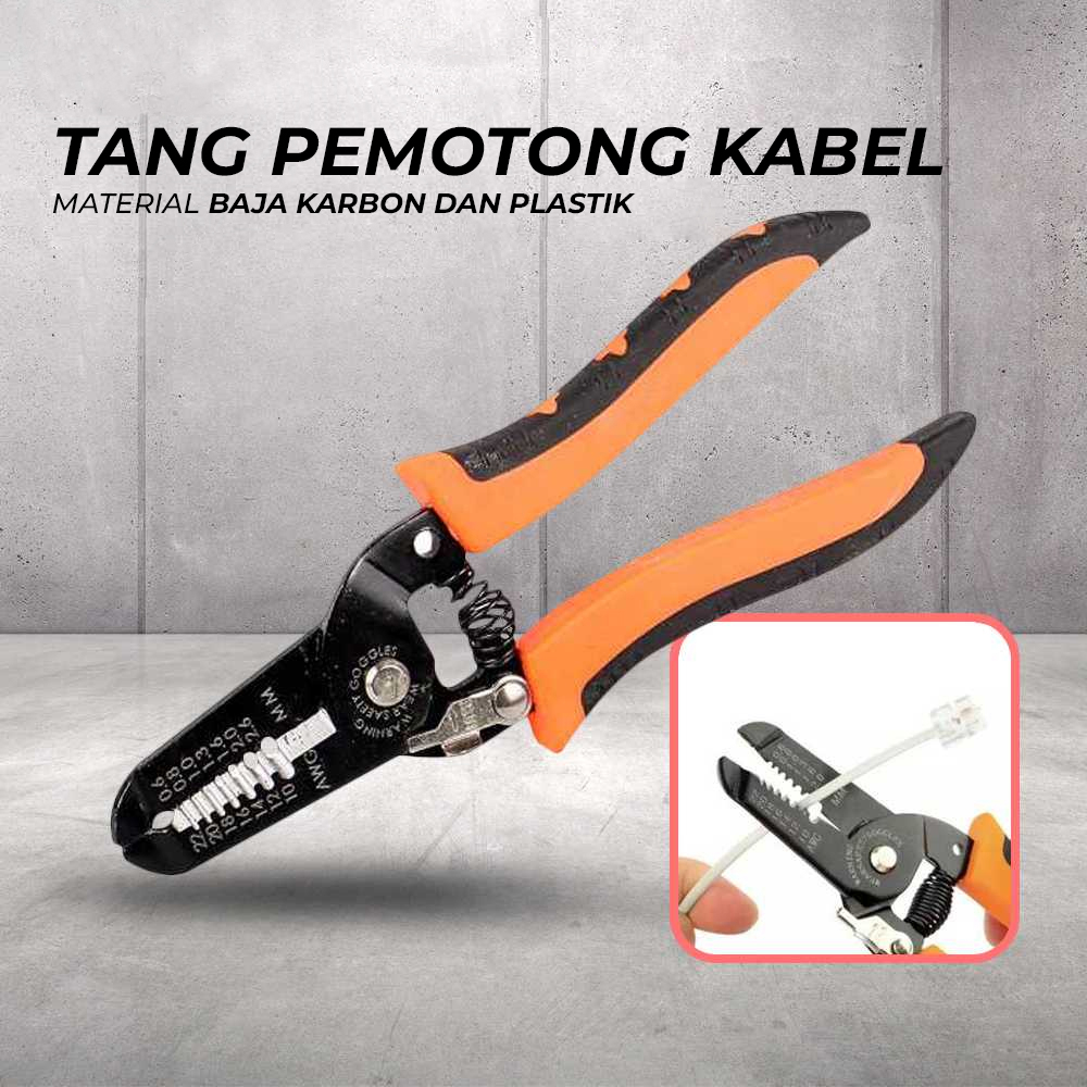 Tang Pemotong Kabel Wire Cutter Pliers / Alat Kupas Kabel UTP