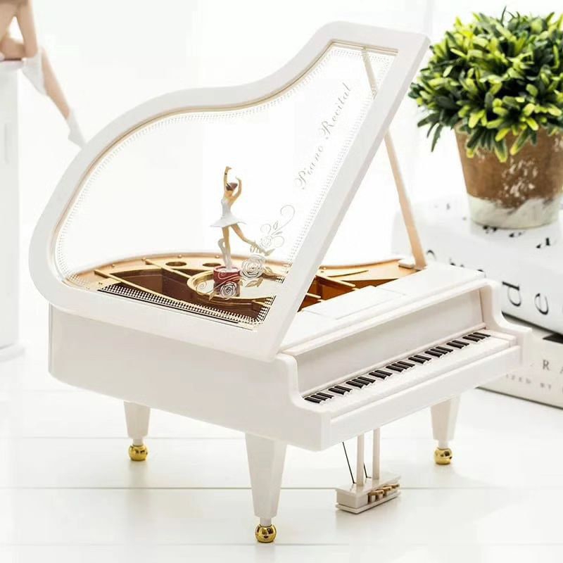kotak musik piano balerina