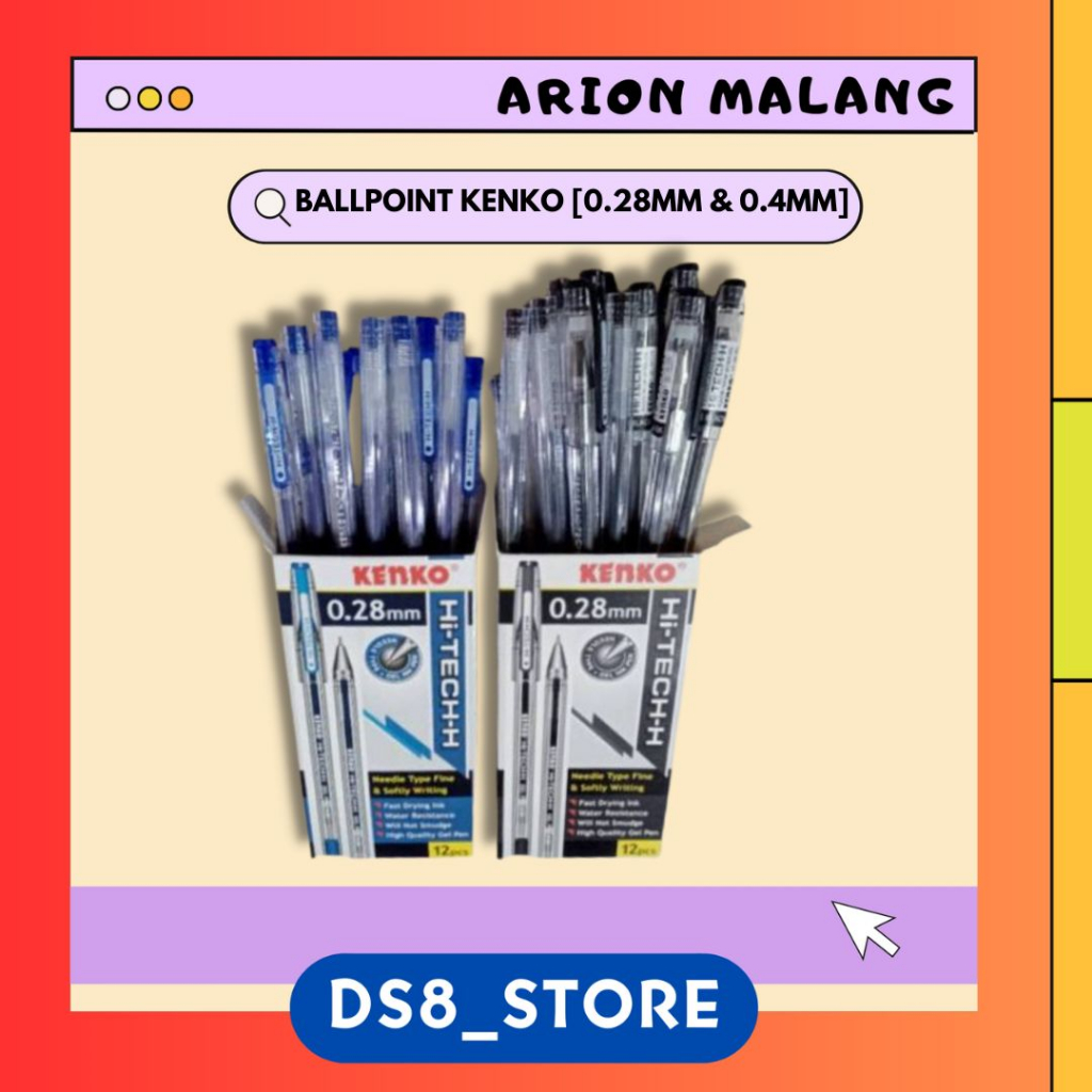 

Ballpoint/Pen/Pulpen Gel HI-TECH 0.28mm 0.4mm KENKO