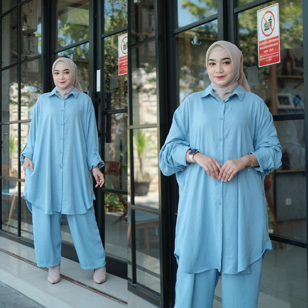 AKMALA SET SETELAN LD 150 PIYAMA JUMBO CRINKLE CEY PREMIUM / SETCEL MURAH BAHAN BAGUS SUPER MEWAH TA