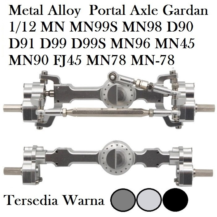 Metal Alloy Portal Axle Gardan 1/12 MN D90 D91 D99 FJ45 MN96 MN45 MN90 mn78 mn-78