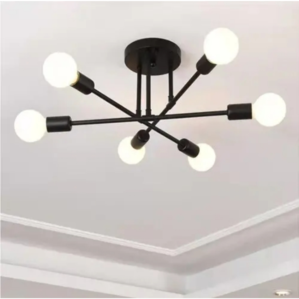 Sputnik Chandelier Lampu Plafon Plafond Gantung LED Ceiling Lamp E27