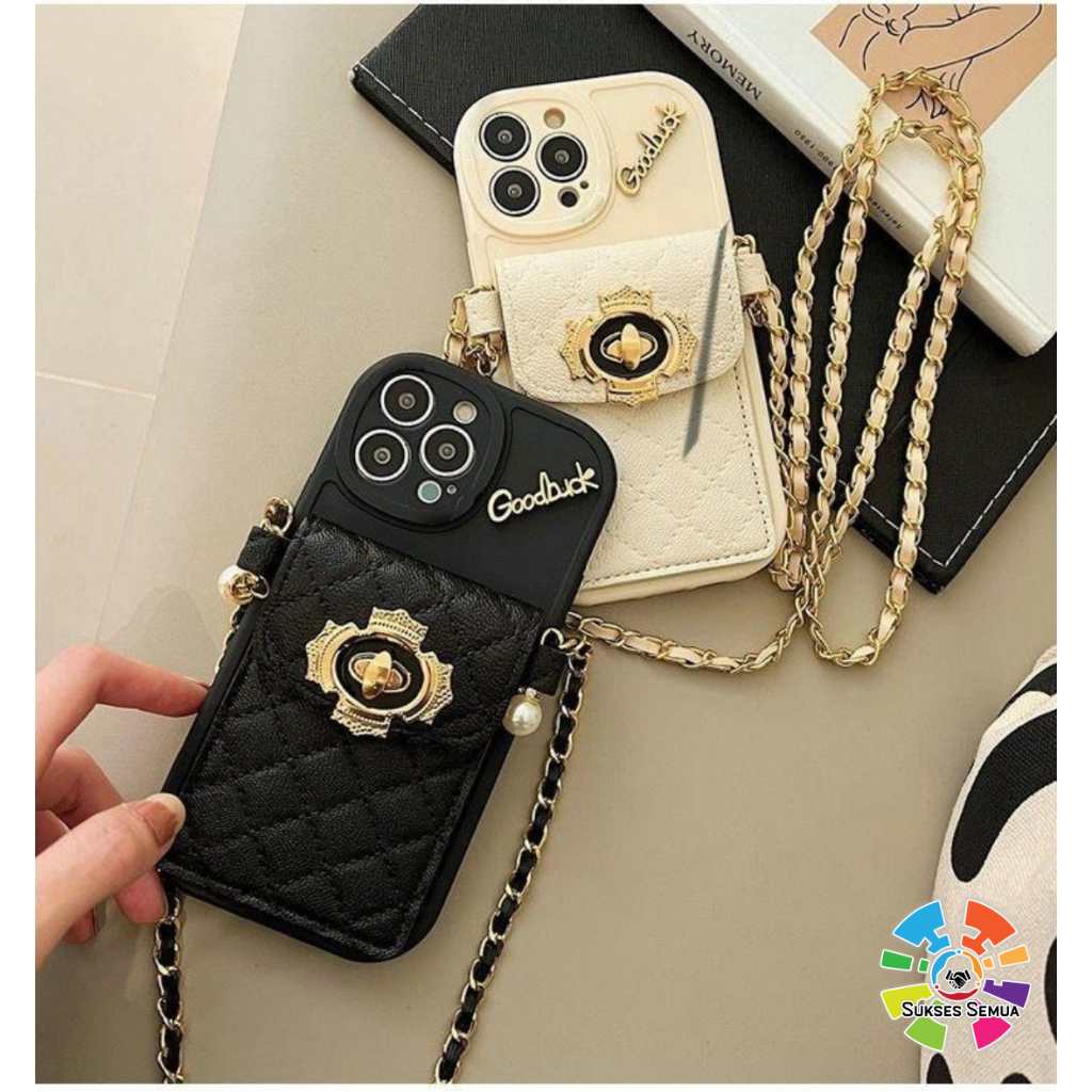 GC31 SOFTCASE SILIKON TALI DOMPET CASING RANTAI FOR VIVO Y02 Y12 Y15 Y17 Y15S Y01 Y15A Y16 Y02S Y20 