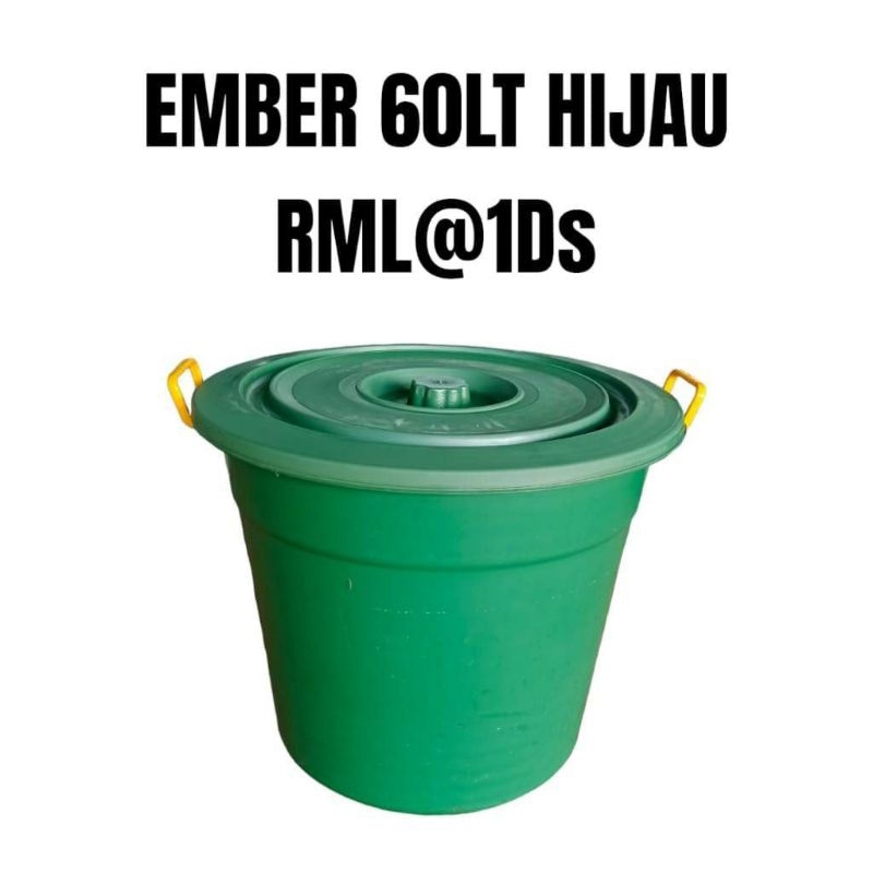 ember besar 60 liter + tutup