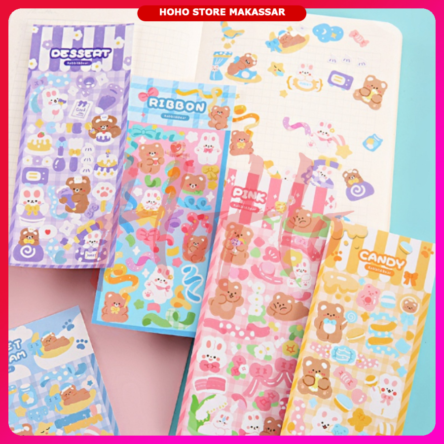 

Sticker Hologram Waterproof Motif Karakter Kartun Lucu Sticker DIY Scrapbook Notebook Decoration Hiasan Buku Kertas Stiker Motif - STIH