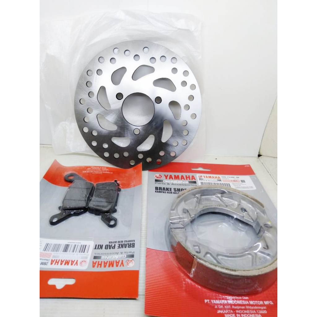 Komplit Mio Gear 125 fi mio m3 Piringan Cakram Depan Yamaha + dispad plus Tromol kampas