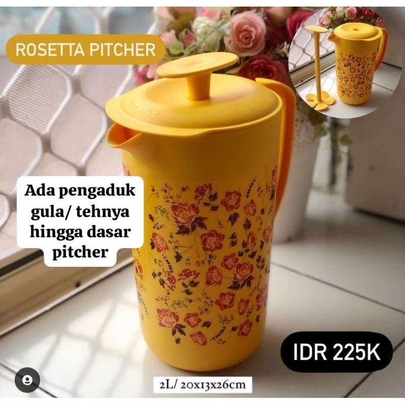 rosetta pitcher 2 liter tupperware  (1)