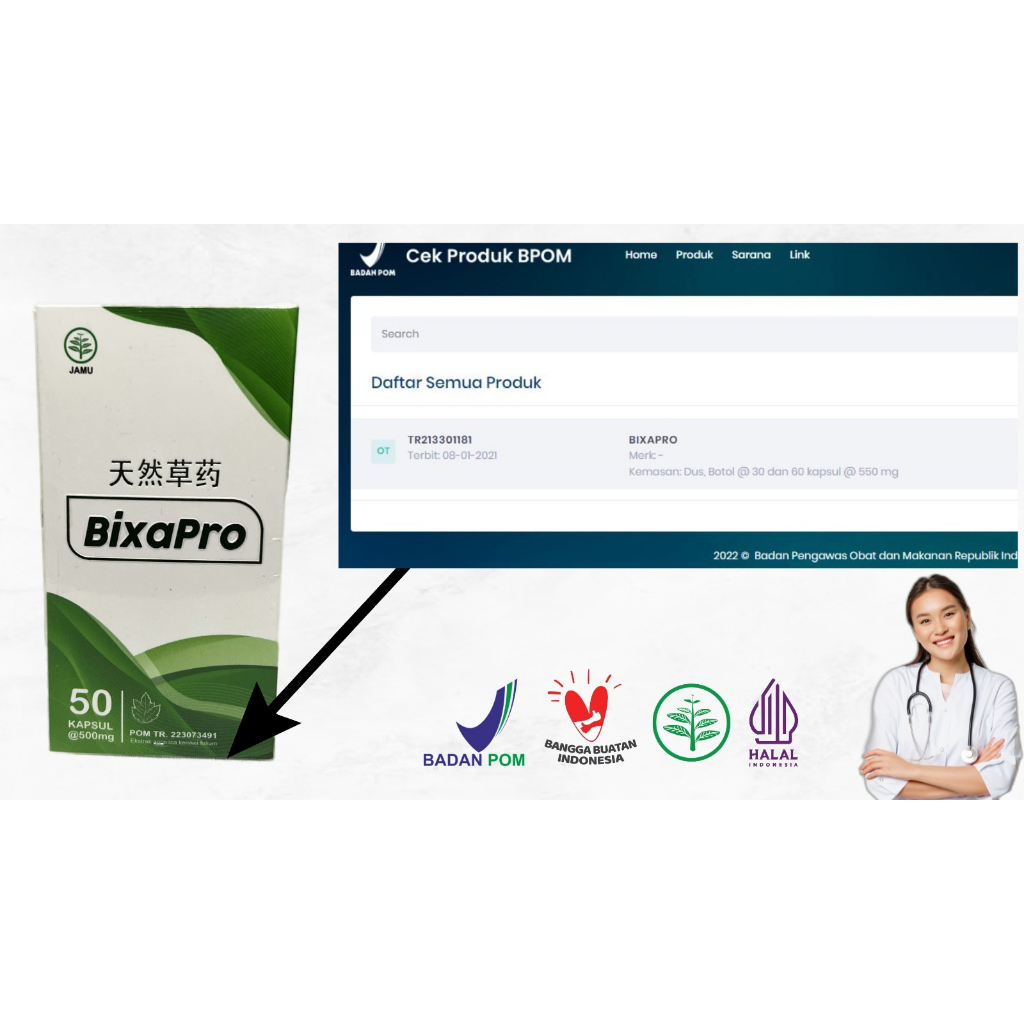 OBAT STROKE - JANTUNG KORONER - DARAH TINGGI/HIPERTENSI - KOLESTEROL -  BixaPro PREMIUM