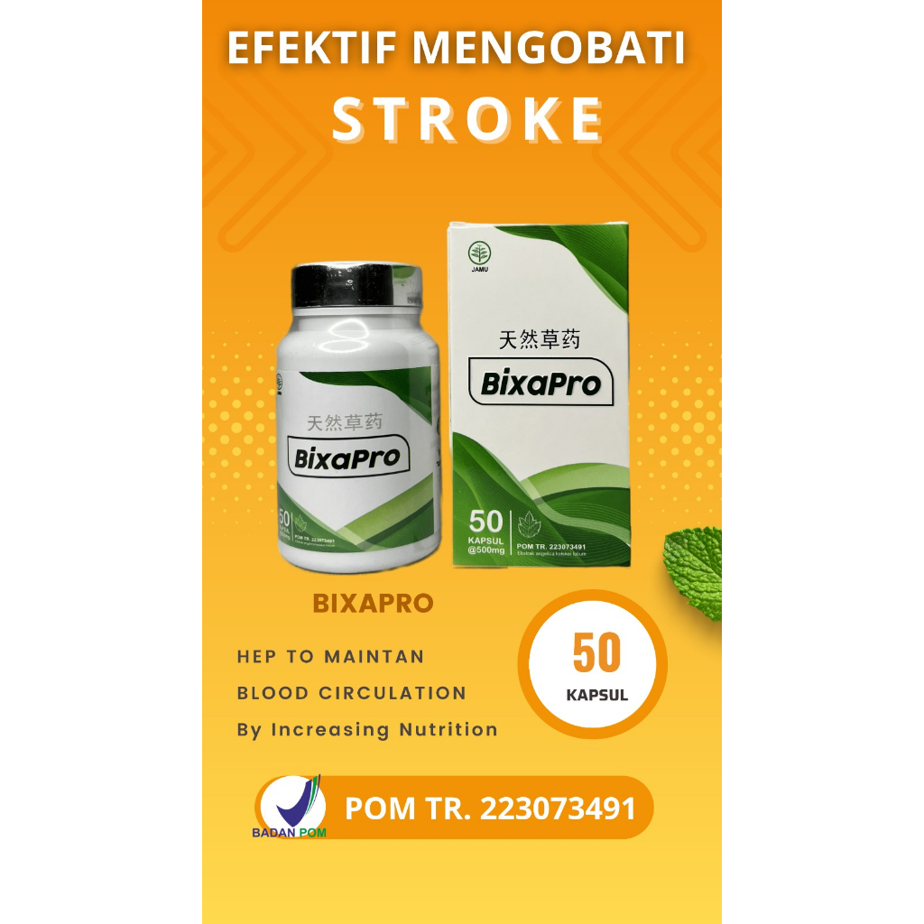 OBAT STROKE - OBAT STROKE RINGAN - STROKE BERAT - HIPERTENSI - BIXAPRO PREMIUM